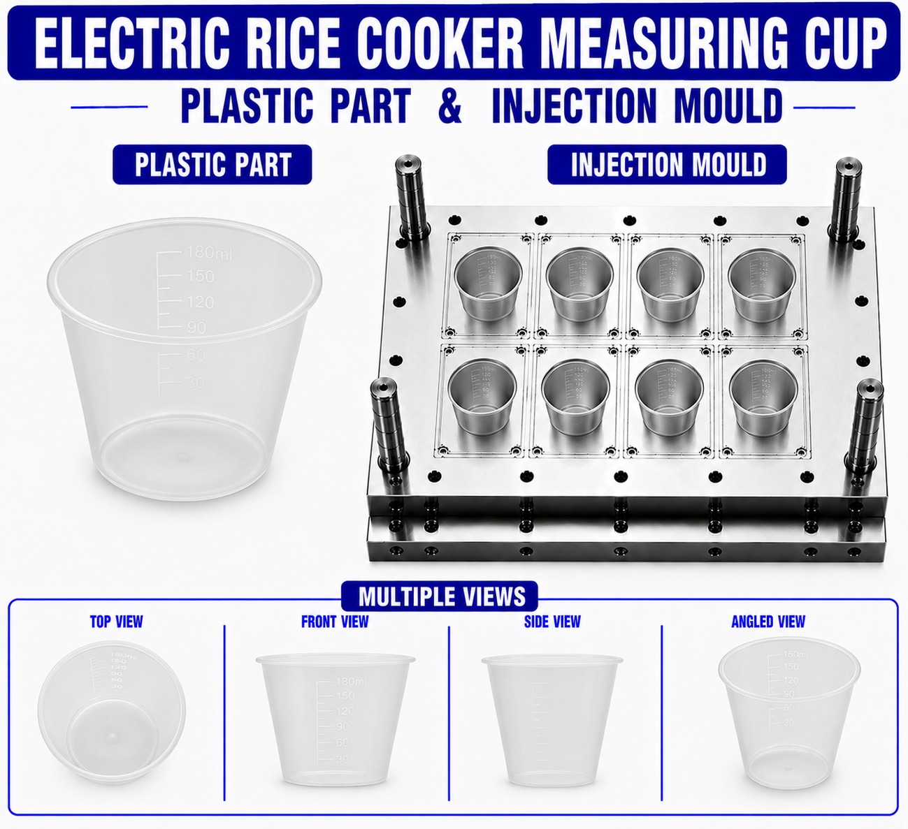 Electric Rice Cooker Plastic Measuring Cup Mould and Moulding Service